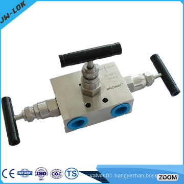 Stainless steel 3 way gas cylinder manifolds